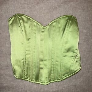 ASOS lime green corset